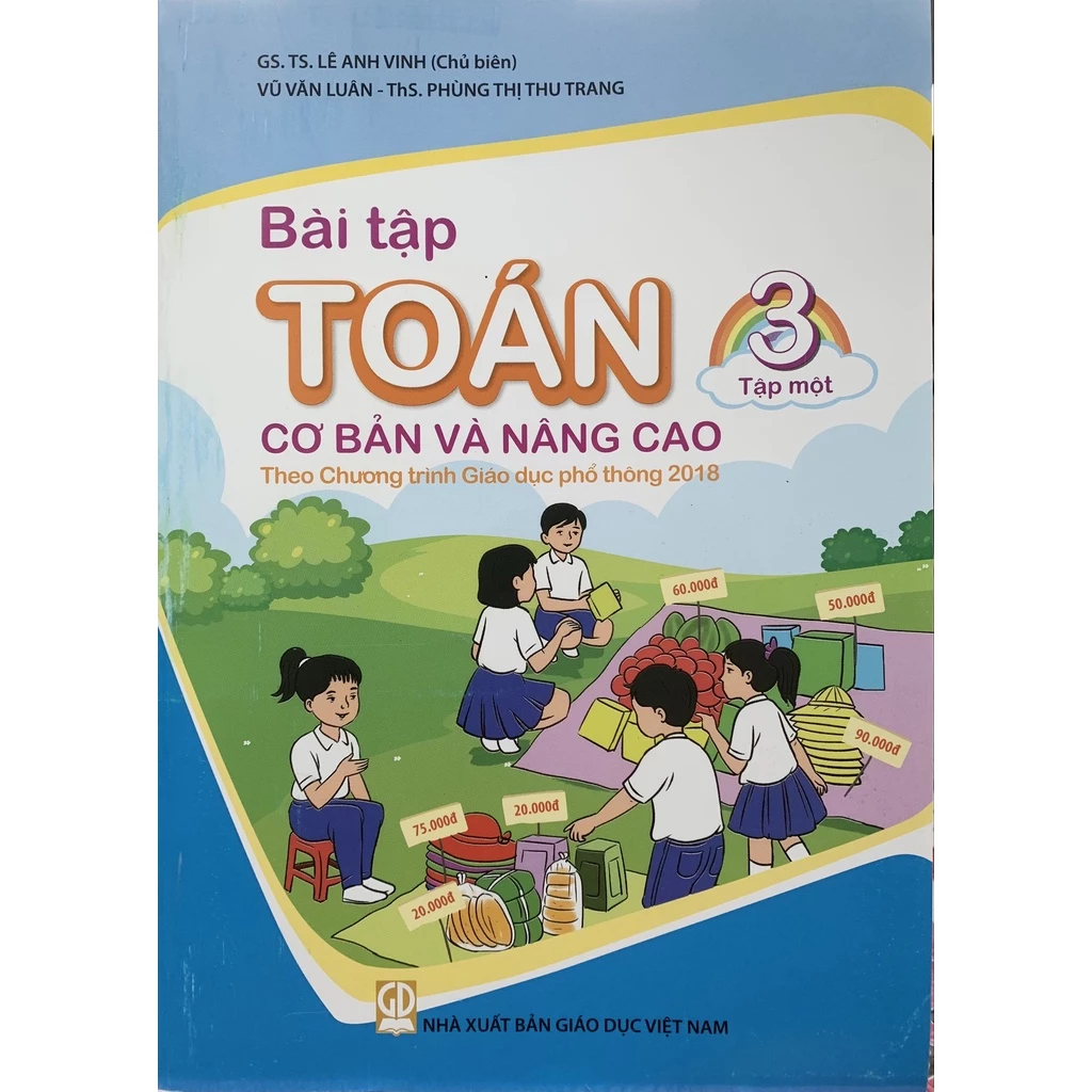 Sách - Bài tập Toán lớp 3 tập 1 cơ bản và nâng cao