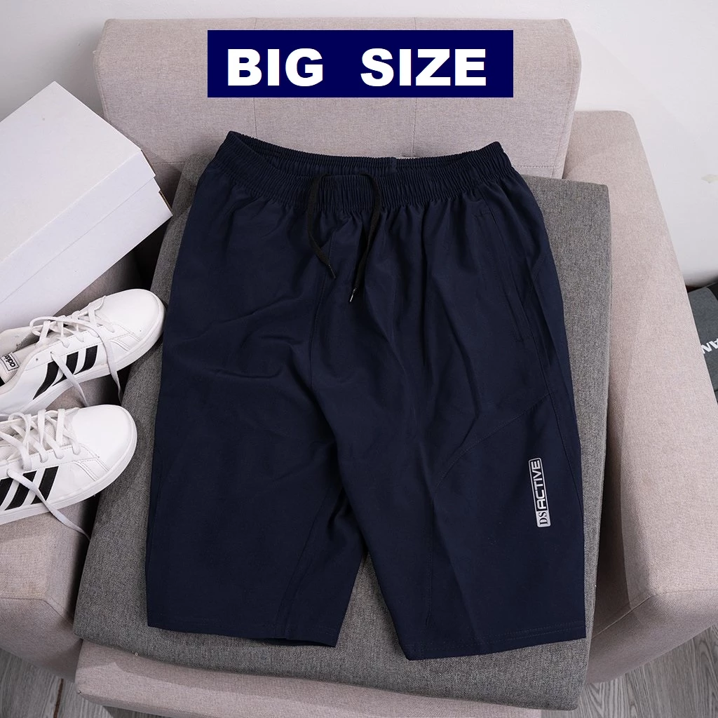 Quần Đùi Nam Big Size ZENOMA, Quần Short Nam Cho Người Mập 70 - 105kg Vải Gió Dù Co Dãn Thoáng Mát-D065