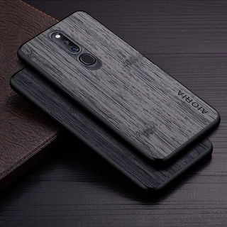 Ốp Lưng Cho OPPO f11 f11 pro Họa Tiết Gỗ Tre Da Vỏ Điện Thoại Sang Trọng coque Cho OPPO f11 pro case capa