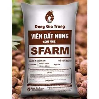 VIÊN ĐẤT NUNG (SỎI NHẸ) SFARM (TRỘN CHUNG 2 KT 2-3 VÀ 5-10mm)