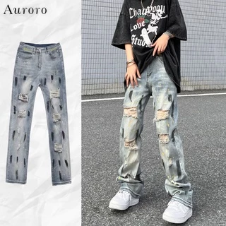 quần jean nam ống suông thời trang quần jean nam cao cấp quần jean nữ retro quần jean nam unisex from rộng quần jean ống suông phong cách Hàn Quốc jean nam