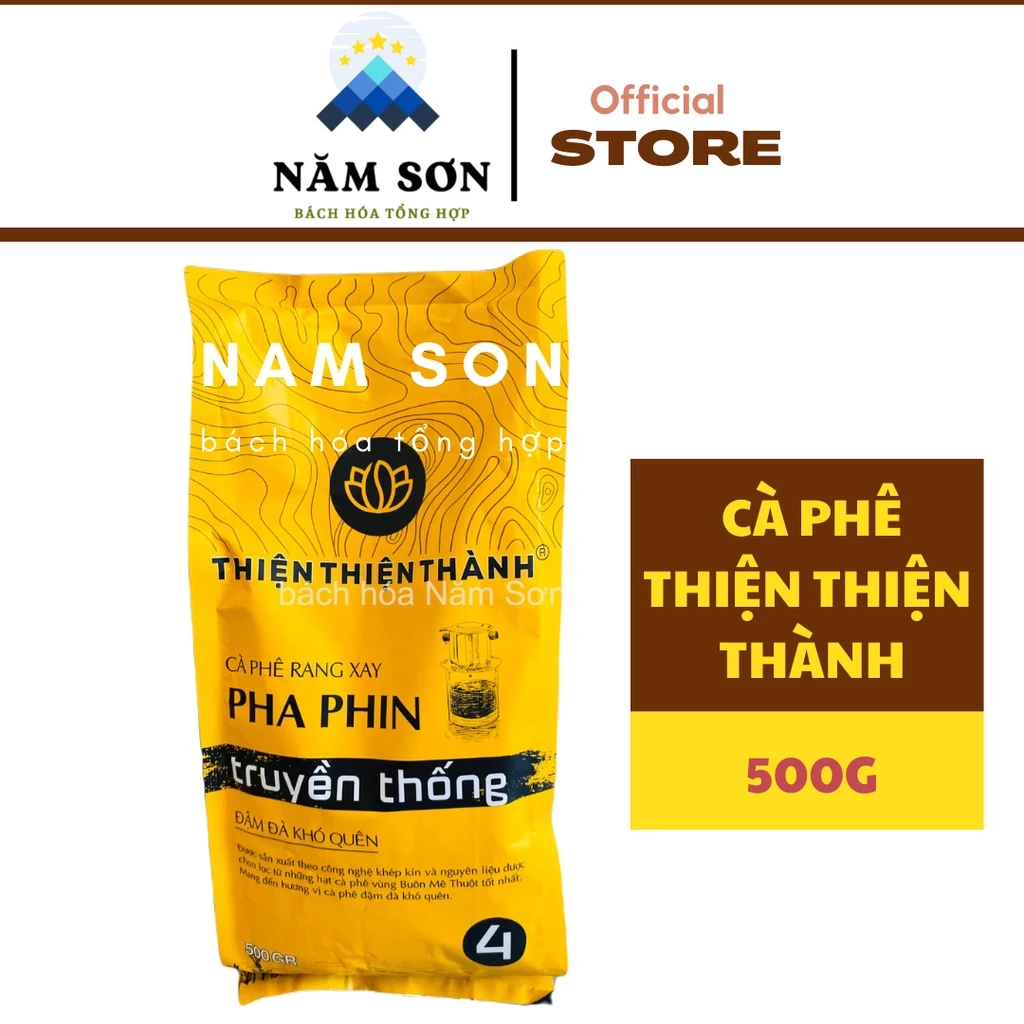 Cà phê rang xay pha phin truyền thống Thiện Thiện Thành 500g