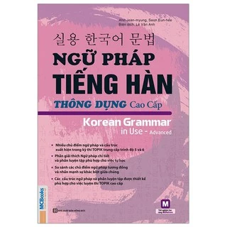 Sách MCBooks - Ngữ Pháp Tiếng Hàn Thông Dụng - Cao Cấp