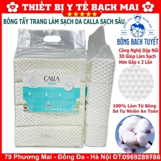 Bông Làm Sạch Da, Tẩy Trang CALLA Sạch Sâu, Bông Bạch Tuyết 500Gr