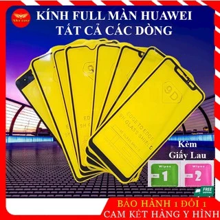 [FREE SHIP] Kính cường lực Huawei Nova 3e, Nova 3i, P30, P30 lite, P20 lite, Y9 2019, Y9 Prime 2019, cường lực 9D Full