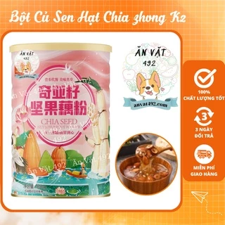 Bột Củ Sen Mix Hạt Dinh Dưỡng, Bột Củ Sen Hạt Chia Zhong K2 Dưỡng Nhan, Ăn Kiêng - Ăn Vặt 492