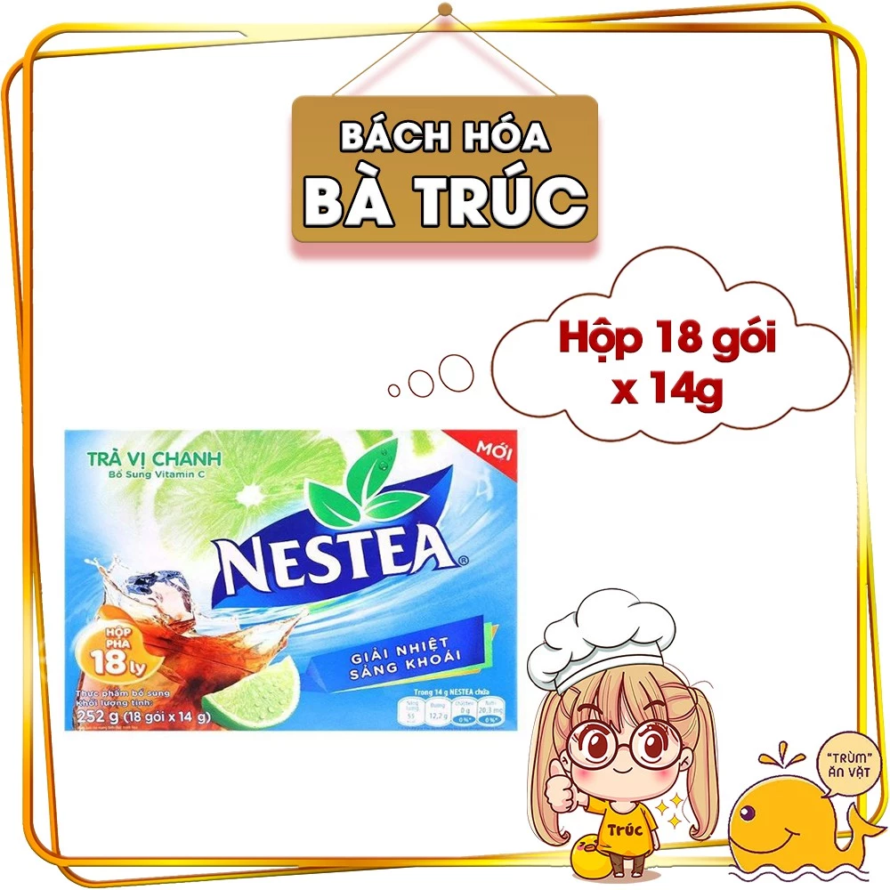 Trà chanh Nestea Hộp 252g (18 gói x 14g)