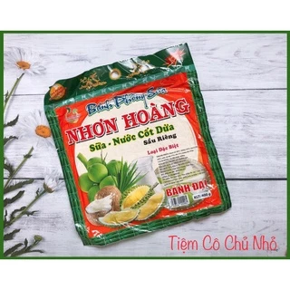 Gói 10 bánh phồng sữa sầu riêng Nhơn Hoàng 400gr (loại đặc biệt-size đại)