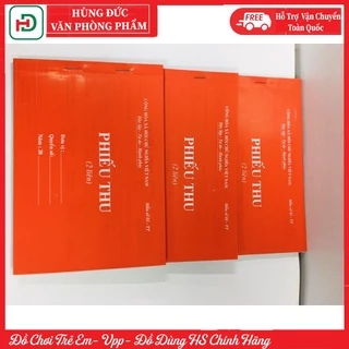 Phiếu thu, Phiếu chi 2 liên, 3 liên/ A5 Giấy carbon/ có rãnh xé