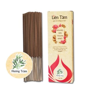 Nhang Sen Hương Tràm DIỆT KHUẨN Liên Tâm - 20.5cm - Hộp 160 cây - Nhang sạch 100% thiên nhiên