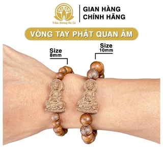 Vòng tay quan thế âm bồ tát phong thủy Trầm Hương Hà Xá bình an và tài lộc