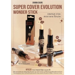 [Thailand] Che Khuyết Điểm Và Tạo Khối Sivanna Colors Evolution Wonder Stick Super Cover HF626