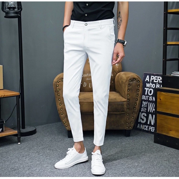QUẦN TÂY NAM DÁNG HÀN ÔM BODY ỐNG CÔN NHỎ VẢI ĐẸP CO GIÃN TỐT GIÁ RẺ Quần tây nam dài X-2C QTN