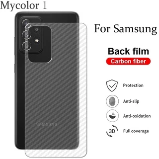 Miếng dán sợi carbon bảo vệ mặt sau chống xước cho Samsung ss Galaxy A73 A55 A54 A53 A35 A34 A33 A25 A24 A23 A15 A14 A13 A05 A05s A04E A04 A04s A03 4G 5G 2023 2024