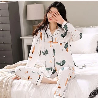 Đồ Bộ Pijama Nữ Dài Tay Cotton Chất Đẹp 💛 Ivy Sweet Home