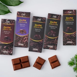 [GIÁ DÙNG THỬ] Bar 20g Combo Dark Chocolate ( Kẹo socola đen đắng ) 5 vị 5 loại tự chọn, ĐỒ ĂN VẶT NỘI ĐỊA GIẢM CÂN FIGO