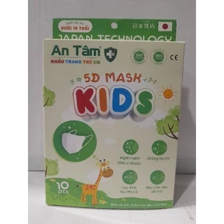 Khẩu  trang trẻ em An Tâm 5D Maska Kids hộp 10 cái