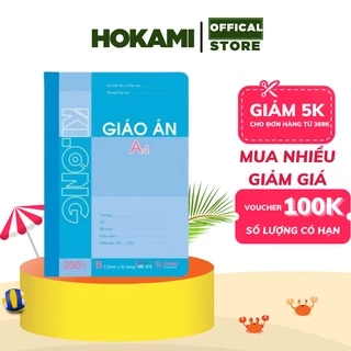 sổ giáo án A4 120 trang - 200trang kẻ ngang Klong - HOKAMI STORE