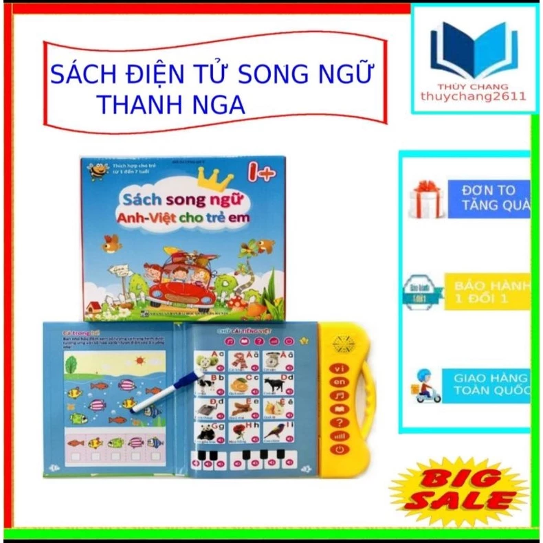 TẶNG PIN VÀ BÚT]SÁCH NÓI SONG NGỮ ANH VIỆT HÀNG VIỆT NAM