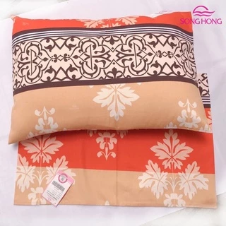 Vỏ gối đơn 45x65 cotton không chần Sông Hồng