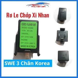 Rơ Le relay chớp xi nhan 3 chân SWE Hàng Made In Korea cho ô tô xe máy 12/24V