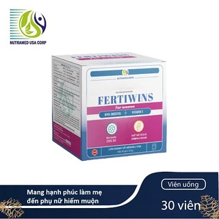 Viên uống chính hãng Nutramed Fertiwins for women cải thiện chức năng buồng trứng, chất lượng trứng