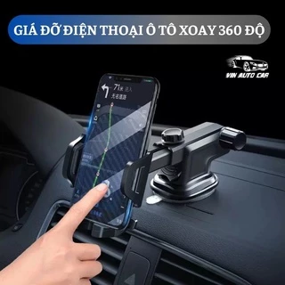 Giá Đỡ Điện Thoại Ô Tô Đa Năng Xoay 360 Độ Đặt Mặt Taplo Gài cửa Gió Điều Hòa GDD06