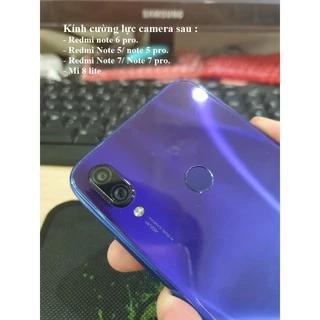 Dán bảo vệ Camera sau Xiaomi Redmi note 7/ Redmi7/ Note 5 / Note 6 pro/ Mi 8 Lite - PK68