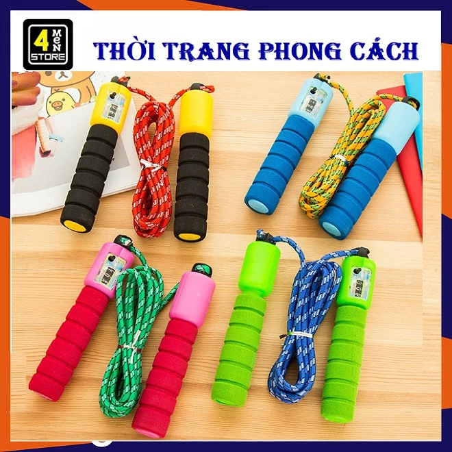 Dây Nhảy Thể Dục Có Bộ Đếm Số Vòng Nhảy - Dụng Cụ Tập Gym, Tiết Kiệm Được Chi Phí, Tập Mọi Lúc Mọi Nơi, Mọi Thời Điểm.