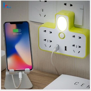 Ổ Cắm Điện - Ổ Điện Đa Năng Loại Xịn Có Cổng Gắn USB Sạc Điện Thoại Kiêm Đèn Ngủ Cực Đẹp