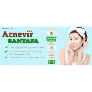 SỮA RỬA MẶT DA MỤN - DA NHỜN - NHẠY CẢM (100g) ACNEVIR SANTAFA