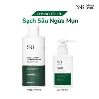 Bộ Sản Phẩm Sạch Sâu Ngừa Mụn Làm Sạch Bảo Vệ Da Trước Tác Nhân Ô Nhiễm