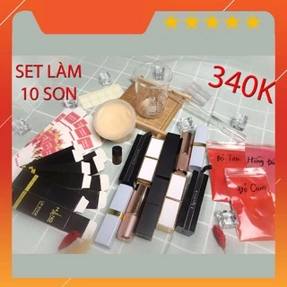 Set làm son thỏi handmade + khuôn Nguyên liệu làm mỹ phẩm Nguyên liệu làm son handmde <3 Panda Store