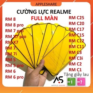 Kính cường lực Realme FULL Màn hình 9D C25 C20 C17 C15 C11 C3 C3i C2 C1 8 pro 7 pro x7 7i 5 pro 6 pro 3 pro 5i 6i 5s