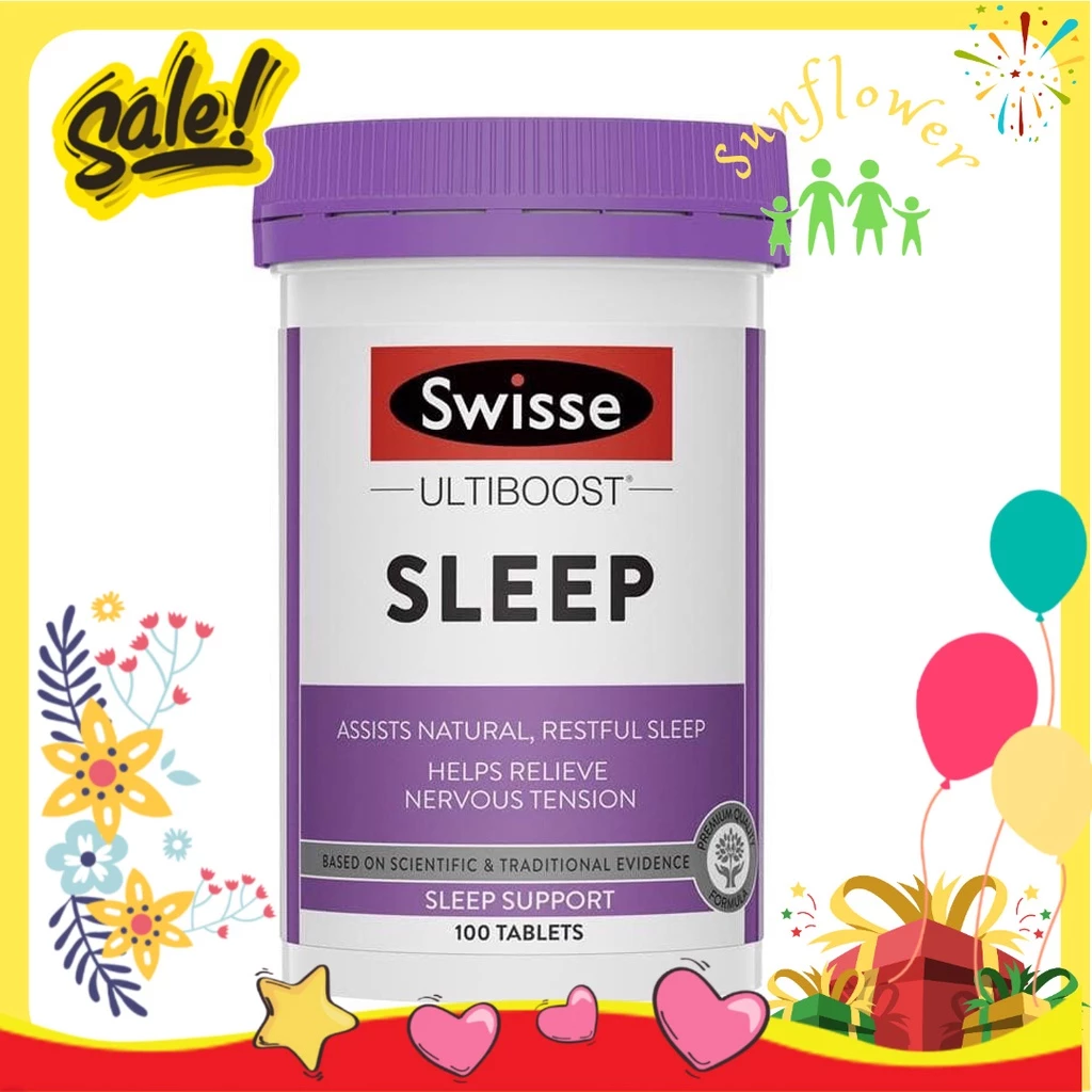Viên Uống Hỗ Trợ Giấc Ngủ Swisse Sleep 100 viên của Úc