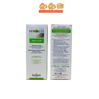 Kem Dermacos Farmona Anti Ance Matting Cream Kem Bôi Giảm Bóng Nhờn Ngừa Mụn 50ml