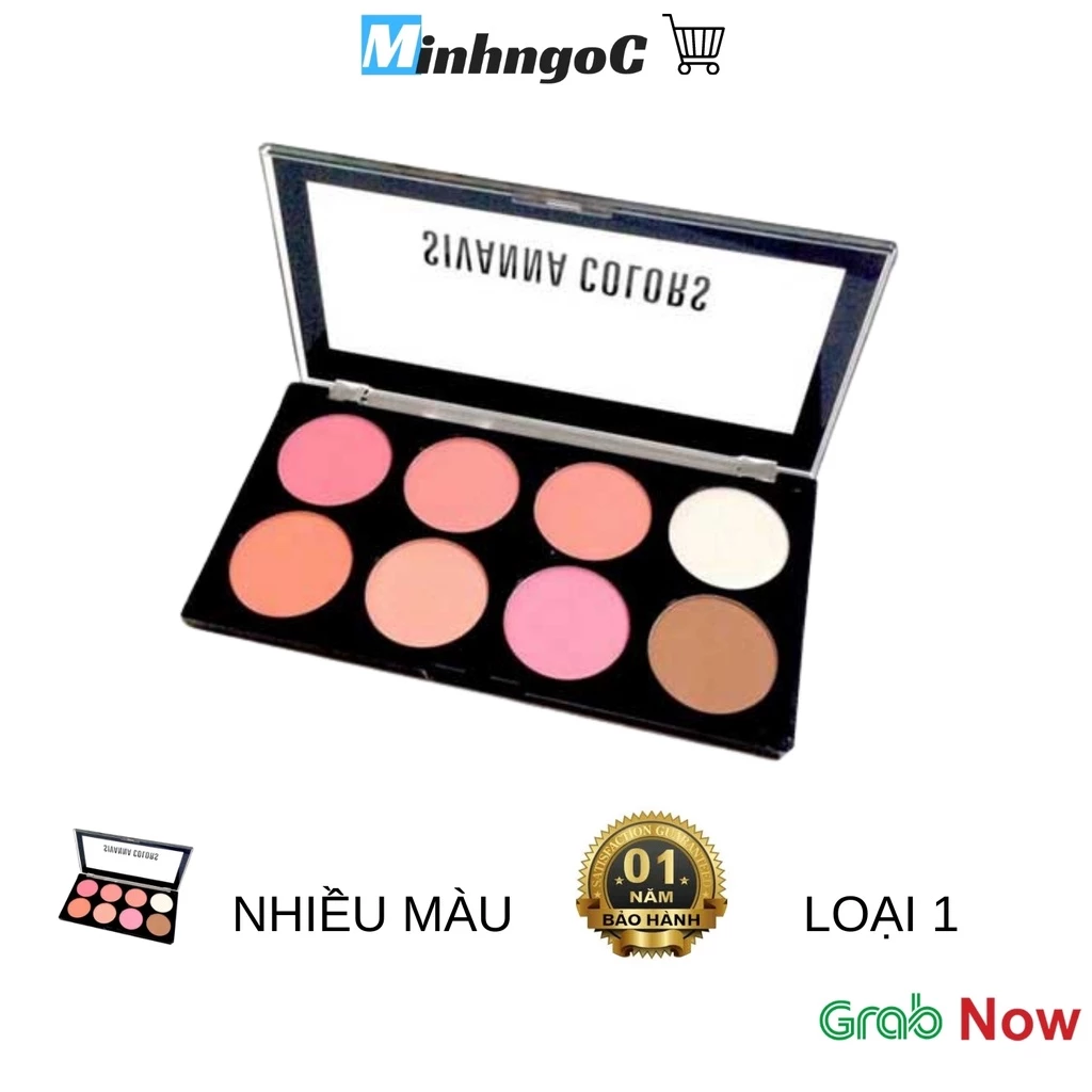 Bảng má hồng - tạo khối Sivanna Colors Ultra Blush Palette 8 ô  - Siêu Thị Minh Ngọc