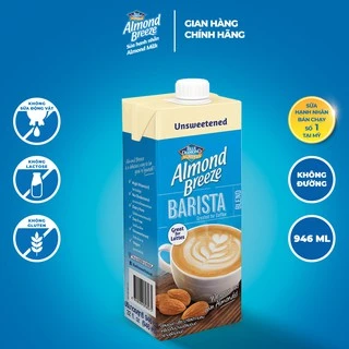 Sữa hạt hạnh nhân ALMOND BREEZE BARISTA BLEND KHÔNG ĐƯỜNG 946ml