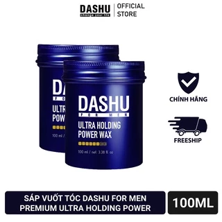 [Chính Hãng] Sáp vuốt tóc Dashu For Men Premium Ultra Holding Power 100ml (XANH)