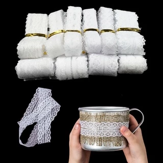 28 Kiểu 10 Mét Cotton Trắng Ren Vải Viền Handmade May Quần Áo Đồ Lót DIY Thêu Ren Ruy Băng Thủ Công Đầm Giáng Sinh Nhà Tiệc Cưới Trang Trí Phụ Kiện