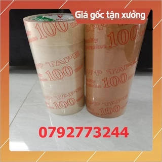 [Giá Xưởng] Combo 6 cuộn băng keo  trong đục 100 yard, lõi 5li