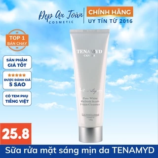 Sữa rửa mặt có hạt sáng mịn da White Lagoon Tenamyd Canada - Pure White Refresh Scrub