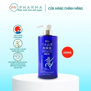 Sữa Tắm Dưỡng Ẩm Sâu & Làm Sáng Da Reihaku Hatomugi Chiết Xuất Hạt Ý Dĩ  Nhật Bản (600ml)