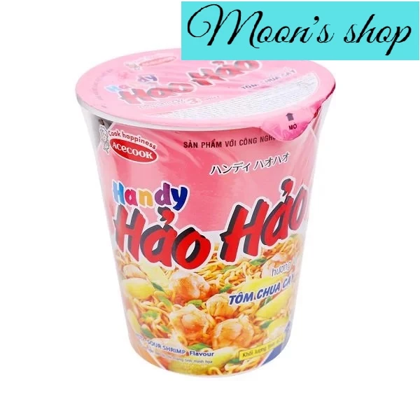 [ Combo 5 ly ] Mì ly Hảo Hảo Handy Tôm chua cay 67g