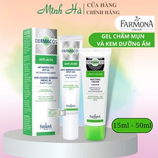 Kem dưỡng Dermacos anti acne Matting Cream giúp dưỡng ẩm, làm mờ vết thâm và hạn chế mụn