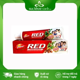 Kem đánh răng thảo dược Red Dabur 100g (U.A.E) + tặng muối hồng Himalaya 100g