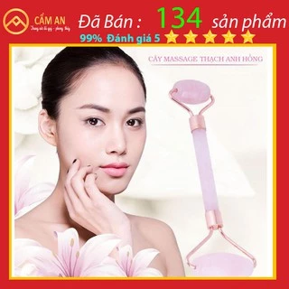 Thanh lăn mặt đá, cây lăn mặt nâng cơ massage tự nhiên- dụng cụ vật lý trị liệu - Cẩm An Jade