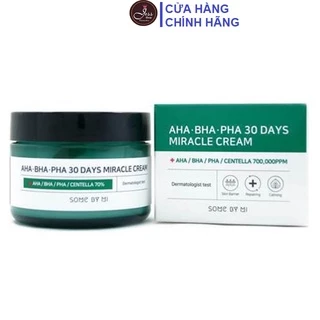 Kem Dưỡng Da Giảm Mụn Some By Mi AHA-BHA-PHA 30 Days Miracle Cream 60g