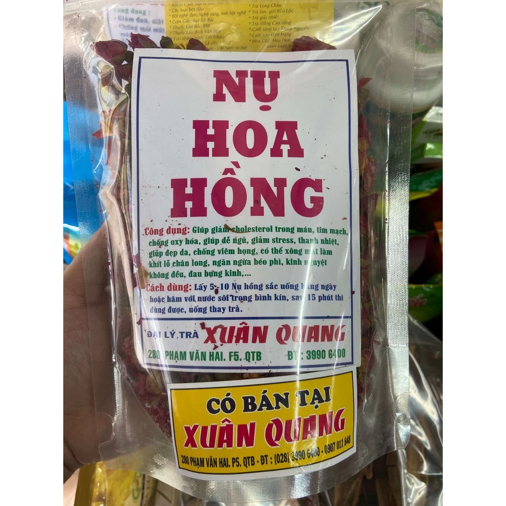 NỤ HOA HỒNG KHÔ HÀNG LOẠI 1 ĐÀ LẠT CHÍNH GỐC - GIÚP ĐẸP DA VÀ DỄ NGỦ - HÀNG VIỆT NAM CHẤT LƯỢNG CAO