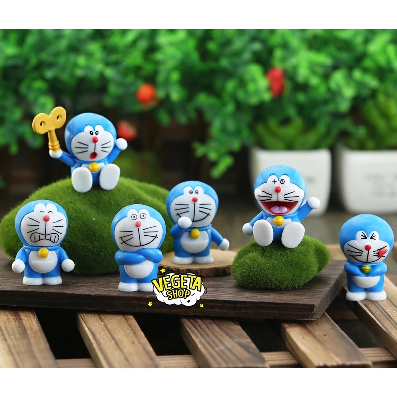 Mô hình Doraemon Doremon - Set 6 tư thế nhân vật Doraemon Doremon - 6cm